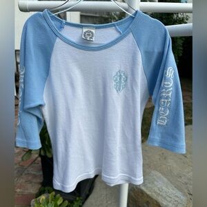 Vintage Chrome Hearts Baseball tee Kids 6